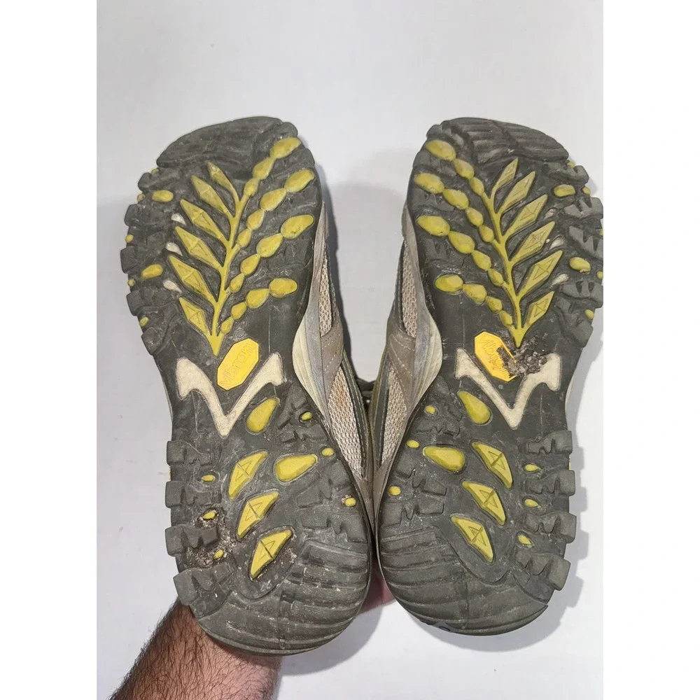 The North Face Womens Size‎ 9.5 Gray Yellow Gore-Tex Low Top Trail Hiking Shoes